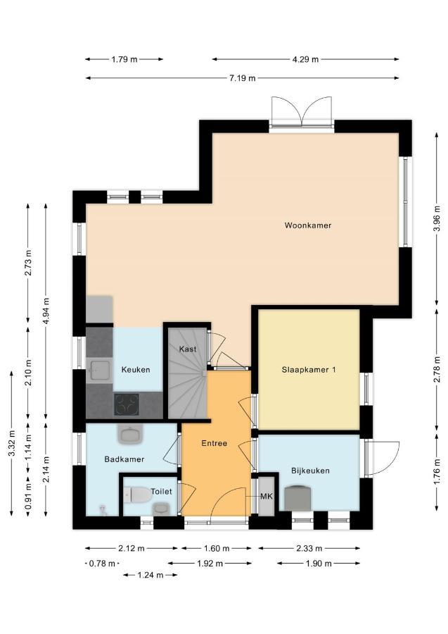 New 3 Bedroom House 7 People Ewijk Екстериор снимка